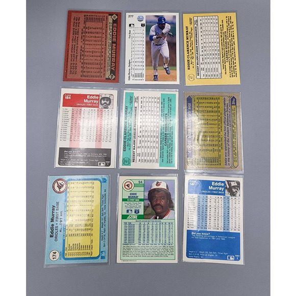 Eddie Murray, Orioles, Lot of 12 Baseball Cards from the 1990s - Picture 3 of 7